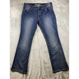 Wrangler Retro Jeans Mens 09MWZ 38x32 Bootcut Blue Stretch Denim Classic